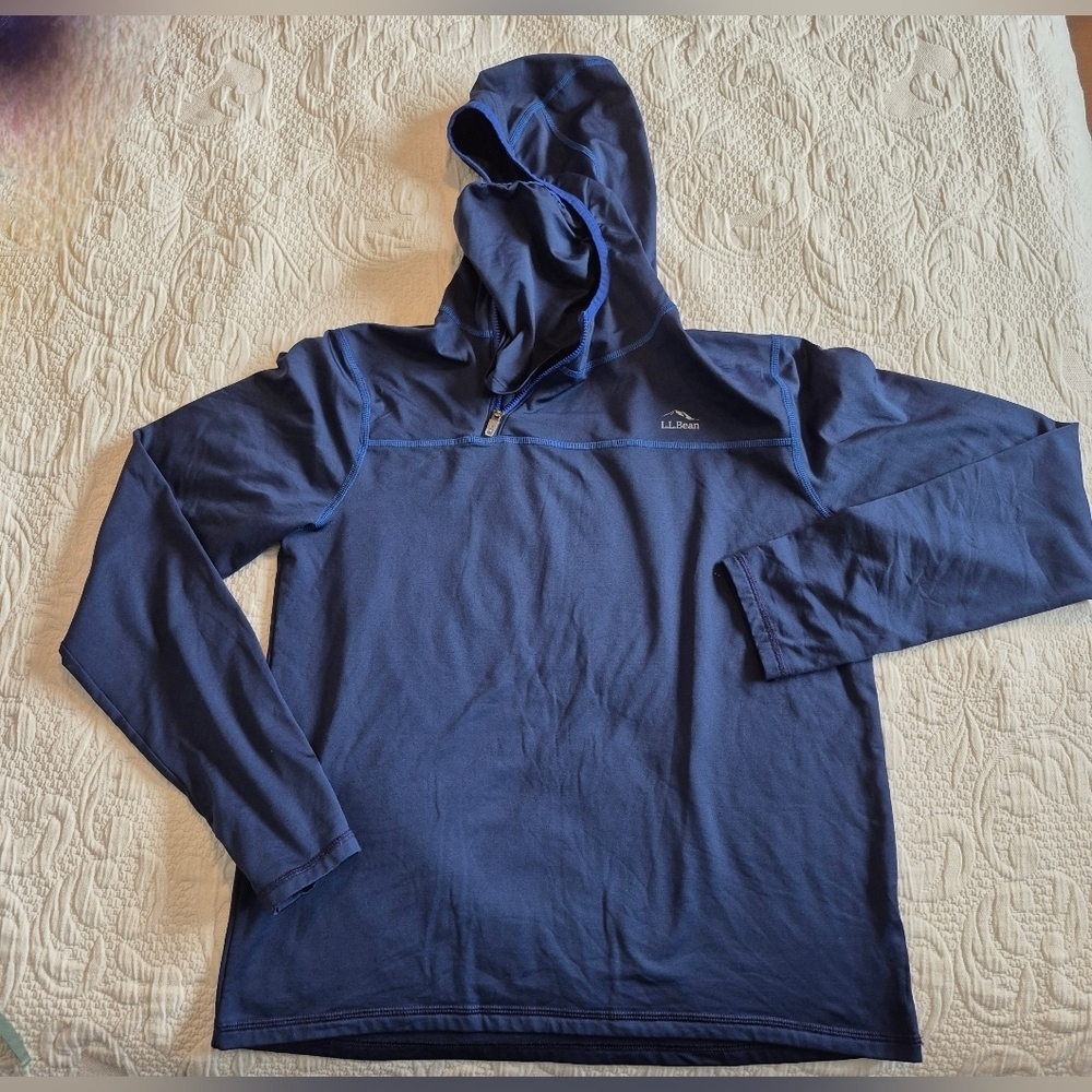 L.L. Bean Kids' Wicked Warm Long Underwear, Expedition-Weight Balaclava Top EUC